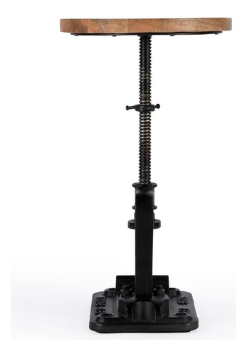 Mesa Lateral Offex Modern Redonda Ajustável Com Pedestal Mul