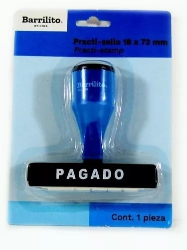Sello PAGADO Barrilito ® 18 X 72mm