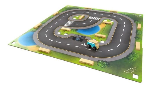 Imagen 2 de 6 de Trencity Land Serie Ciudad B 22pcs De Encastre Calles Madera
