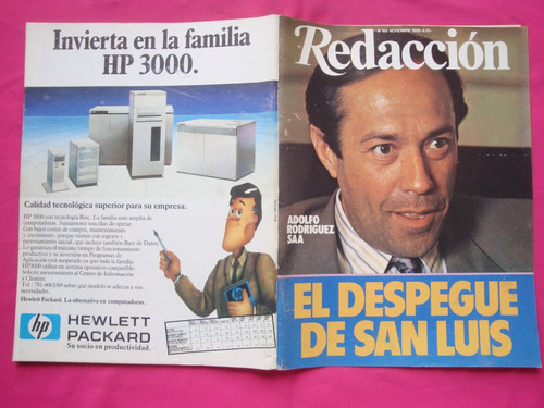 Revista Redaccion N° 188 1988 El Despegue De San Luis, Saa