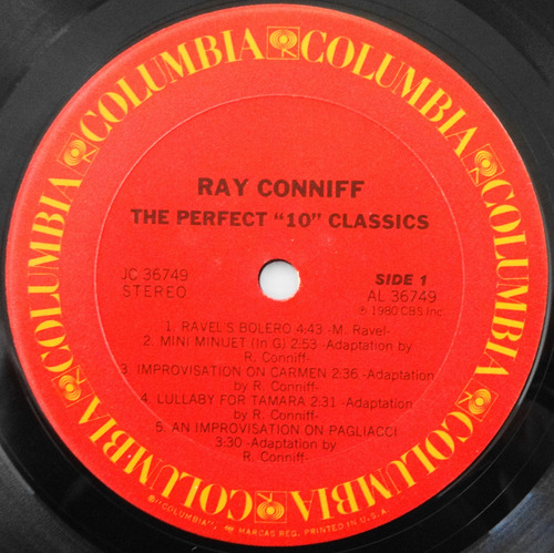 Ray Conniff The Perfect 10 Classics Lp Importado