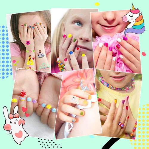 Juego De Esmaltes De Uñas Para Niños, No Tóxico, 12 Colores
