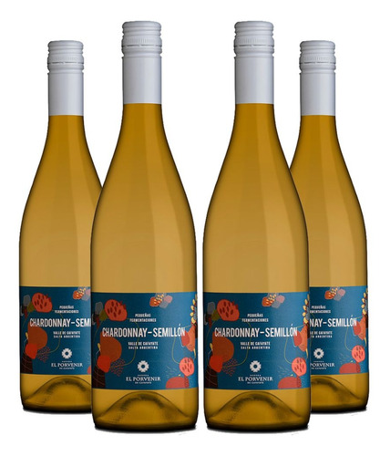 Vino Blanco Pequeñas Fermentaciones Chardonnay - Semillón X4