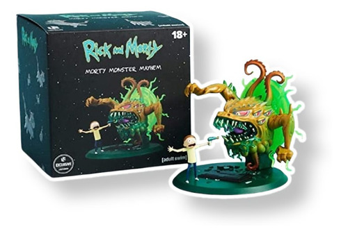 Rick And Morty Figura De Coleccion Monster Mayhem Adult Swim (Usado)