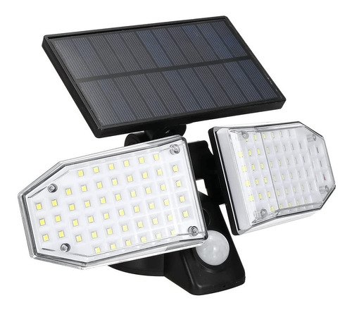 Nuevo Foco Led  Solar 78 Articulado Panel Solar Y Sensor 30w