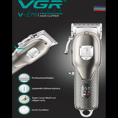 Imagem 4 de 4 de Máquina De Cortar Cabelo Com Display Vgr 276 Bivolt Metal