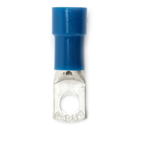Terminal Argola Azul 16mm M8 Azul Com 10 Unid