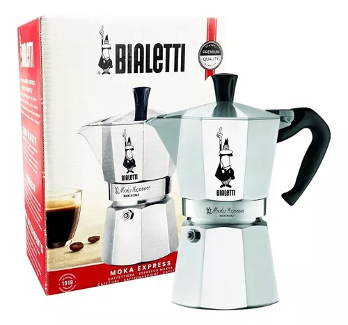  Bialetti Moka Express - Cafetera italiana de 3 tazas con café  molido Perfetto, caja de regalo : Hogar y Cocina