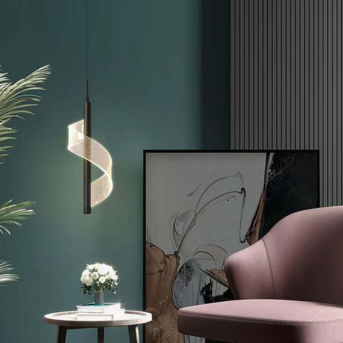 Luces Colgantes Led Candelabro Comedor 3 Colores Negro Claro