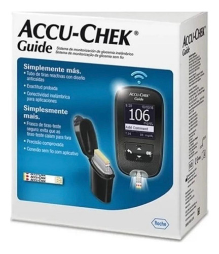 Glucómetro Accu Chek Guide + Punzador - No Incluye Tiras 