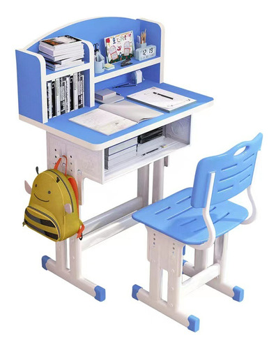 Pupitre Tipo Escritorio Ergonómico Para Niños Con Estantería