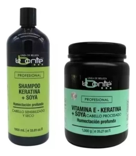 Kit Labonté Shampoo Kerat 1lt & Vitamina E Keratina+soya 1kg