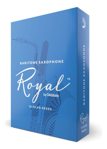 Caña para saxofón barítono 3.5 (10 piezas) D'addario Royal Rlb1035