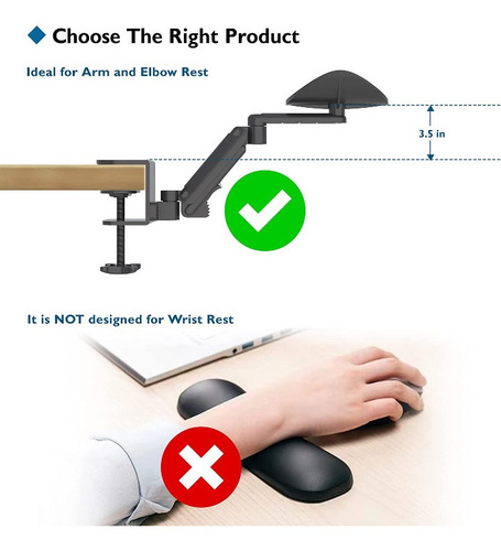 Soporte O Base Ergonómico Para Brazos Trabajo De Escritorio