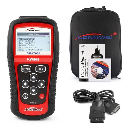 Scanner Auto Automotriz Obd2 Obdii Konnwei Kw808
