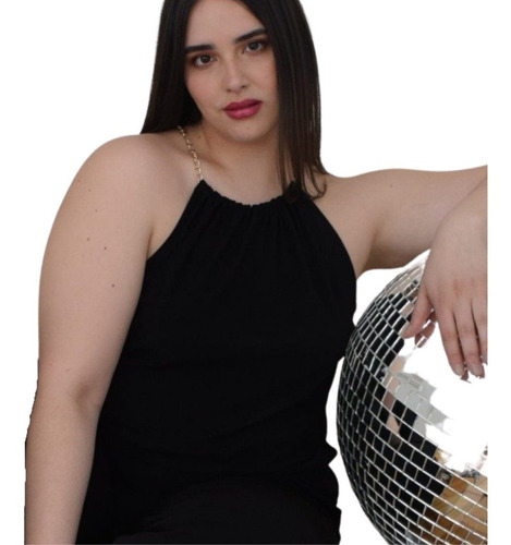 Imagen 1 de 9 de Blusa Clara Fiesta Sexy Mujer Talles Grandes Especiales Moda