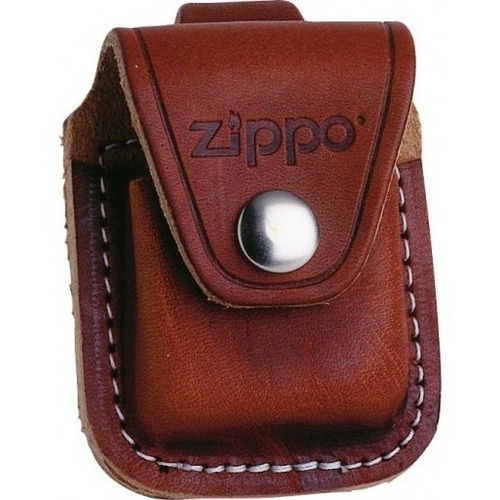 Estuche Cartuchera Funda Zippo Cuero Café
