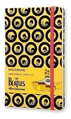 Caderno Moleskine, Beatles, Amarelo, Pautado, G