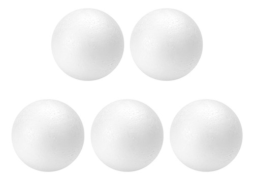 Bolas De Espuma De Poliestireno Manualidades, 7.62cm, 5 Unid
