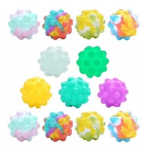 Popit Pelota Pop It Bola Squishy Ball  Fidget Toys X3