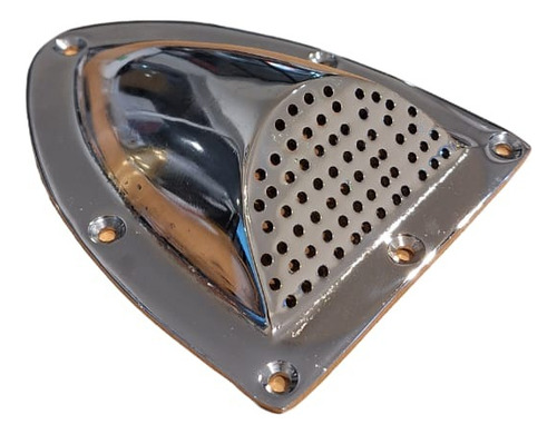 Rejilla Nautica De Ventilación Cuchara N°3 - Bronce Cromado
