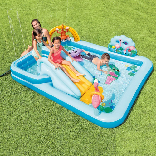 Piscina Inflável Playground Aventura Na Floresta 493l Intex