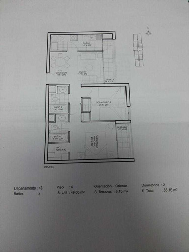 Oportunidad Dpto 2 Dorm/2baños/1 Estac/1bodeg (74707)