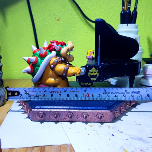 Figura Bowser Tocando Piano, Peaches