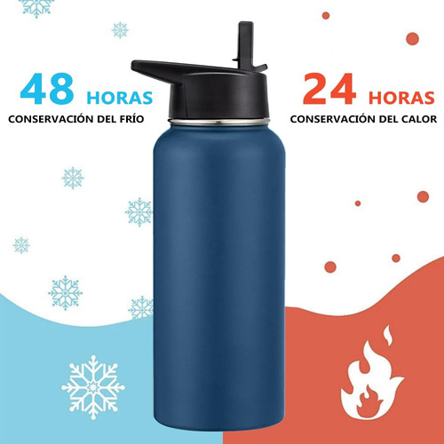 40oz Termo De Acero Inoxidable A Prueba De Fugas Con 3