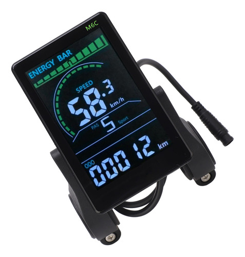Pantalla Lcd Para Bicicleta Eléctrica M6c Display Meter Abs