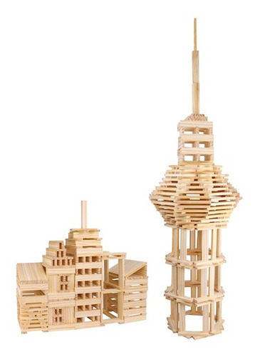 Imagen 1 de 6 de Bloques De Madera Montessori Por 250 Piezas Didactico