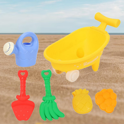 Juguetes De Arena Para La Playa Para Niños, Kit De Amarillo
