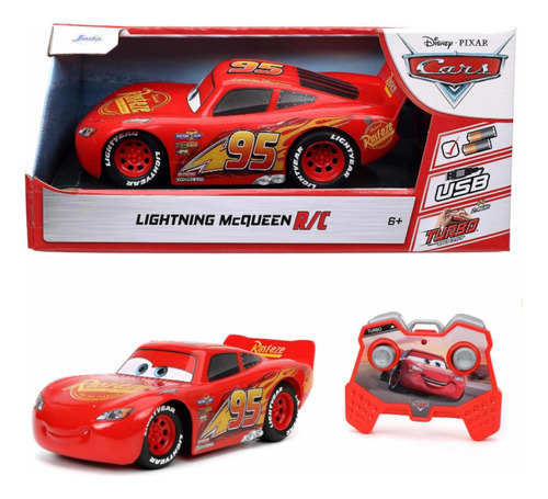 Carro Cars Disney Pixar Rayo Mcquen Control Remoto Esc 1:24 