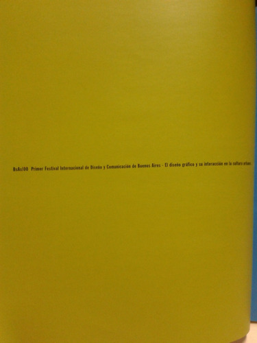 Primer Festival Internacional Diseño Buenos Aires * 2000