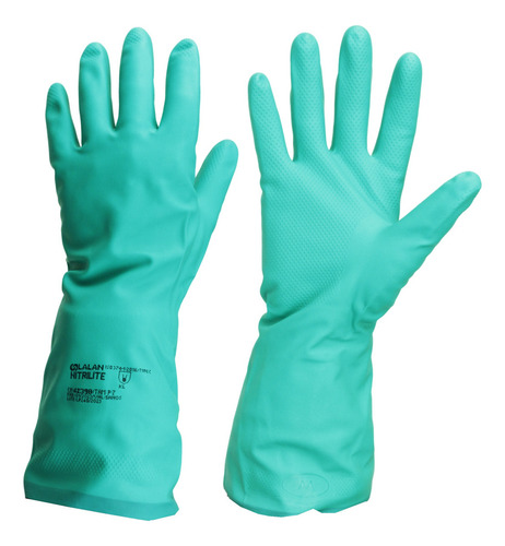Luva Nitrílica Verde Nitrilite Multiuso P/ Químicos 10 Pares