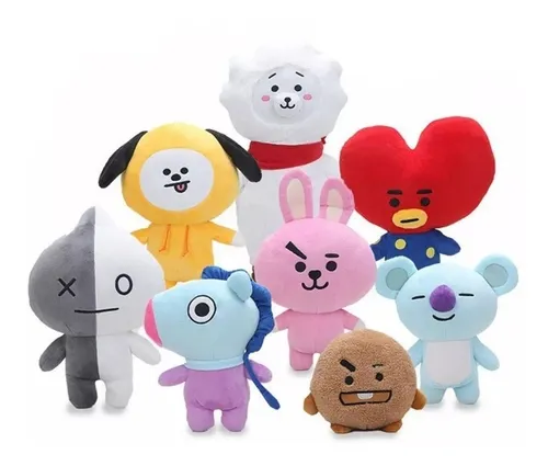 Peluches de los online integrantes de bts