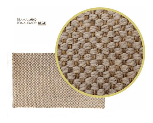 Tapete Capacho Sisal Para Porta Entrada Rustico 50x100 Cm