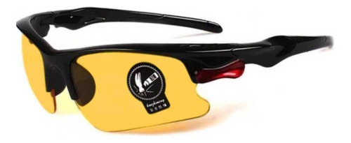 Oculos De Sol Esportivo Bike Ciclista Corrida Pesca Praia S6 Cor da armação Preto Cor da lente Amarelo Bike