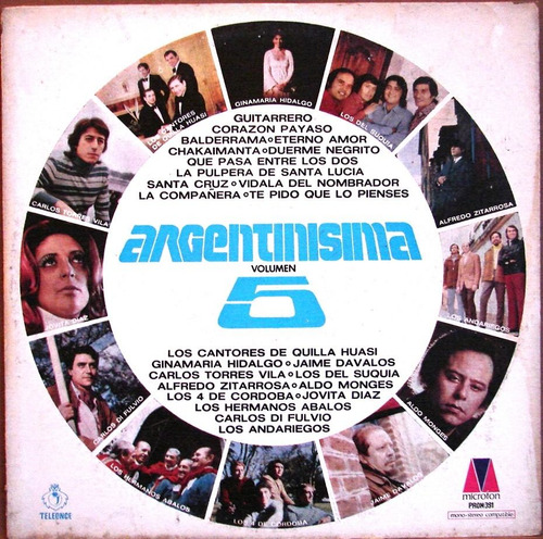Argentinísima Vol.5 - Lp Vinilo Año 1973 - Varios Folklore