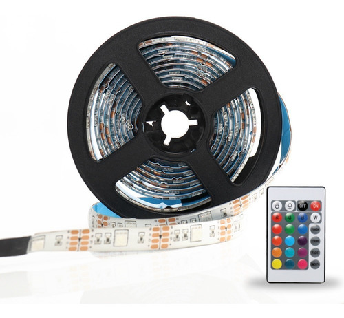 Imagen 2 de 5 de Cinta Luz Led Strip 2835 Multicolor 5 Metros Decoración