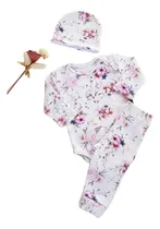 Comprar Conjunto Bebe Ajuar Recien Nacido 3p Algodon Pima + Caja 