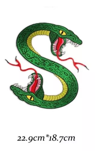 Parche Bordado Serpientes Riverdale