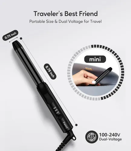 Dual wattage curling iron sales
