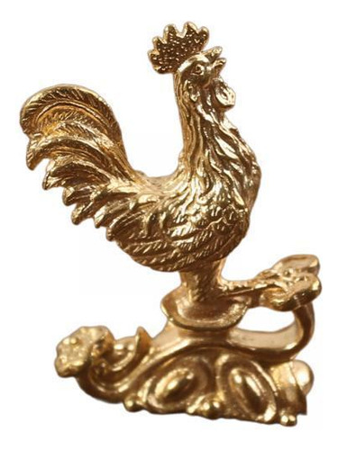 3 Estatuilla De Pollo, Escultura De Gallo, Adorno De Oro