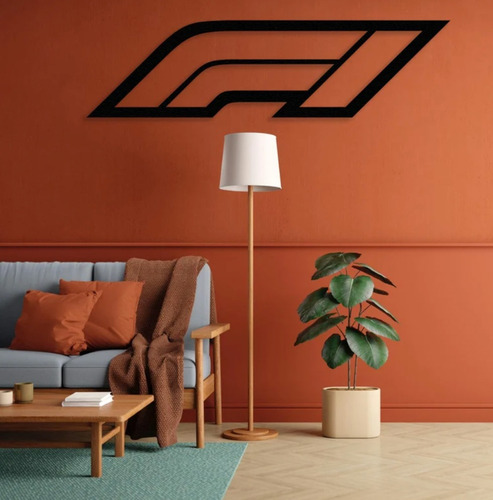 Cuadro De Logo De Formula 1 Corte Láser De Madera 80cm