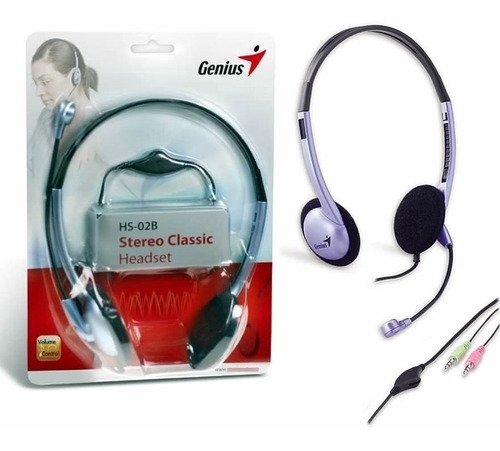 Audífonos Genius HS-02B azul