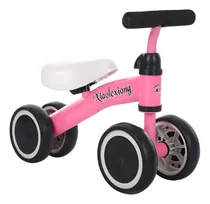 Comprar Bicicleta Triciclo Sin Pedales Impulso 4 Ruedas Andador Color Rosa