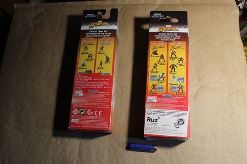 Set Figuras Nano Metal Jada Marvel Duende Verde Spiderman (Usado)