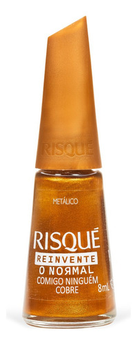 Esmalte De Uñas Risqué Reinventemos Lo Normal Color Cobre Metalizado