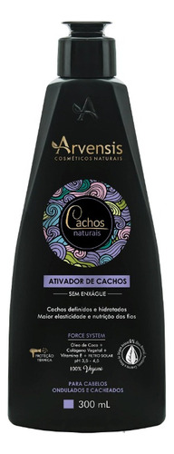 Creme Ativador Cachos Ondulados E Cacheados Arvensis 300ml